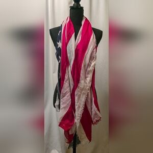 Old Navy Sheer American Flag Scarf